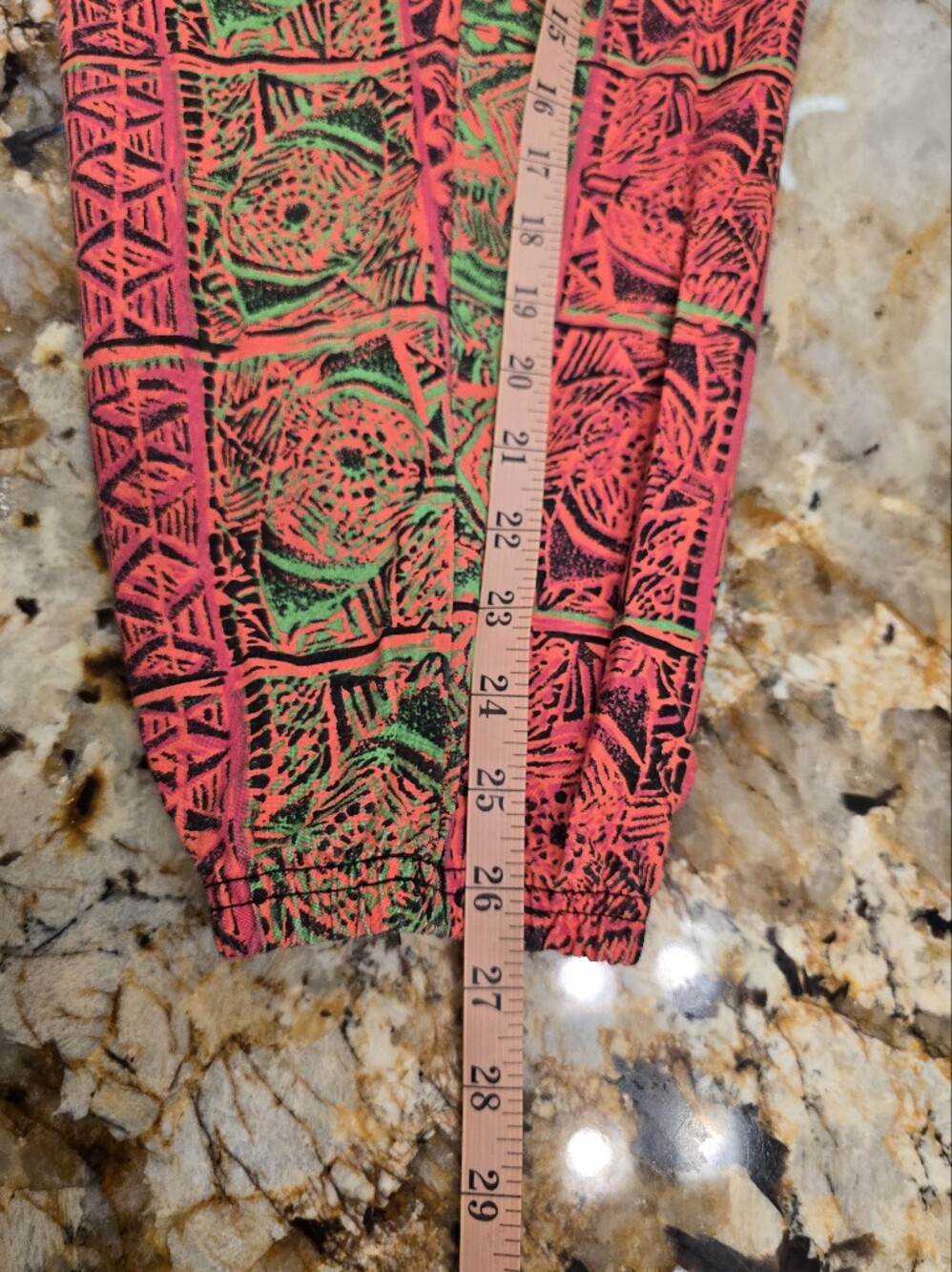 Vintage Super Rare Stonewear USA Muscle Pants Neon Gecko Print 100% Cotton S-M - Picture 6 of 6